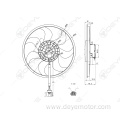 Radiator cooling fan for VW MULTIVAN